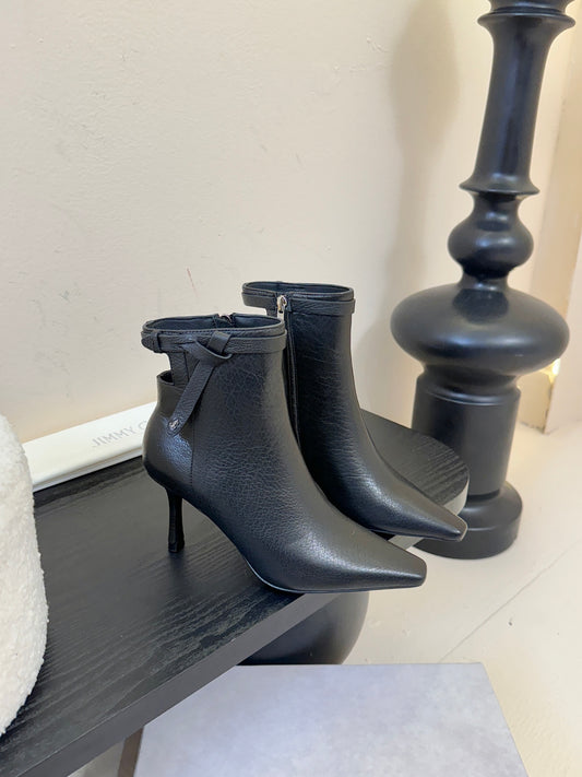 Jimmy Choo Square-Toe Lace-Up Ankle Boots