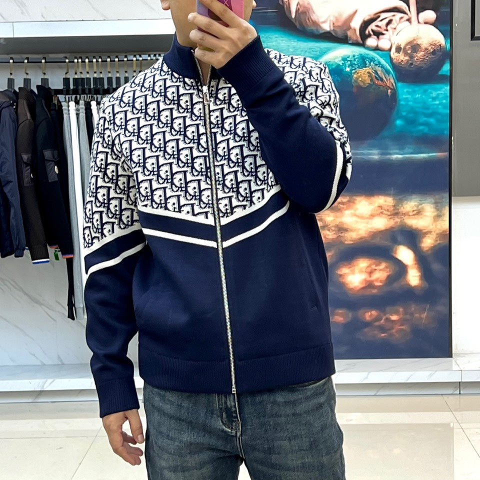 Gucci GG Logo Knit Zip Jacket – 2025FW