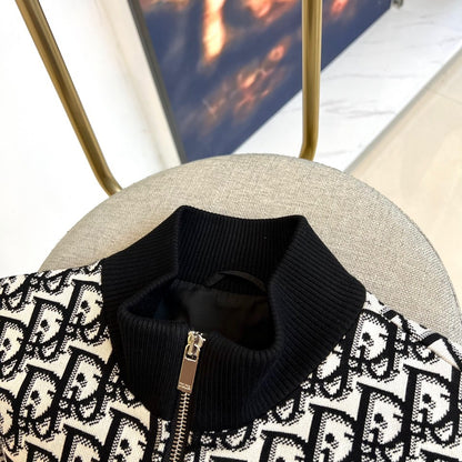 Gucci GG Logo Knit Zip Jacket – 2025FW
