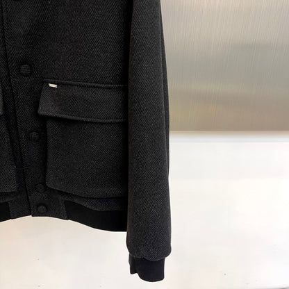 Zegna Stand Collar Minimalist Jacket – 25SS