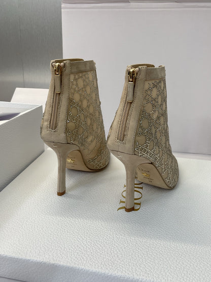 Dior CD-Capture Crystal High-Heel Ankle Boots – 2025 Spring/Summer Runway