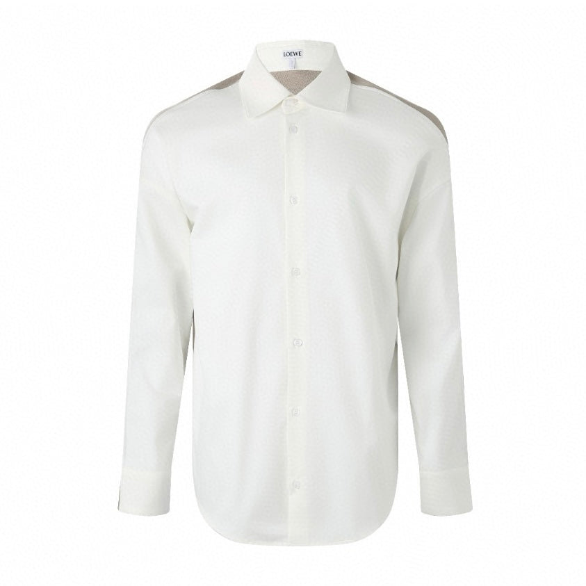 Loewe Knit Patchwork Long-Sleeve Shirt