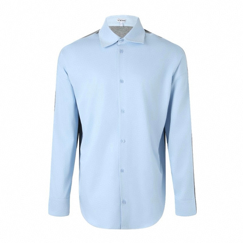 Loewe Knit Patchwork Long-Sleeve Shirt