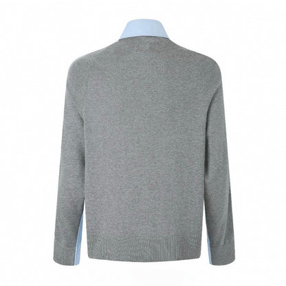 Loewe Knit Patchwork Long-Sleeve Shirt