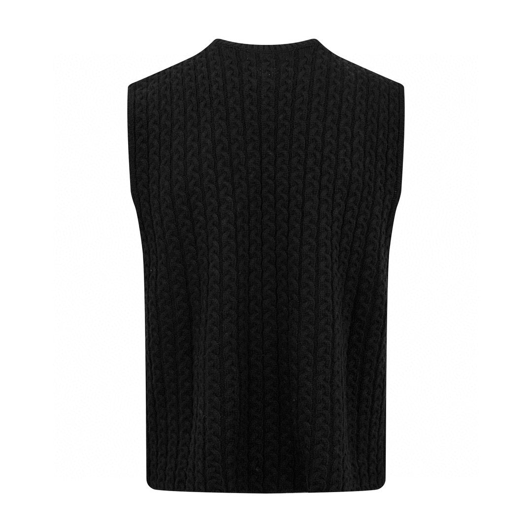 Loewe Anagram Braided Knit Sweater Vest