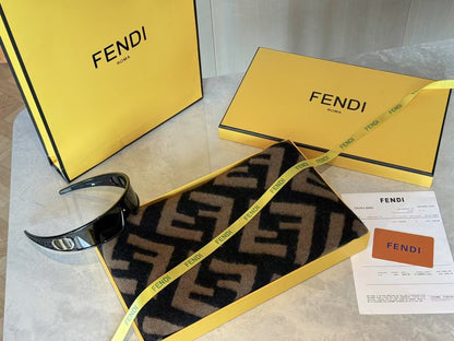 Fendi FF Monogram Cashmere Scarf