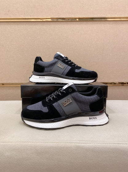Boss Italian Leather Casual Sneakers