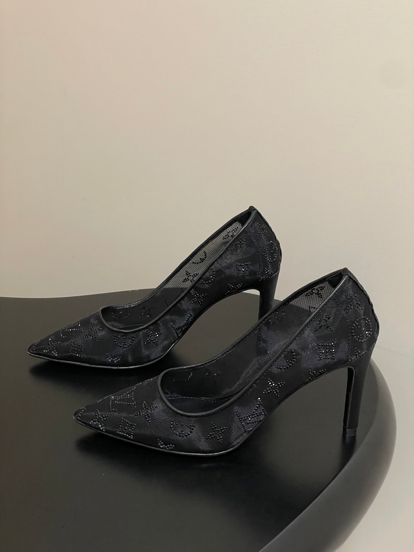 Louis Vuitton Gala Mesh Rhinestone High Heels – 25SS