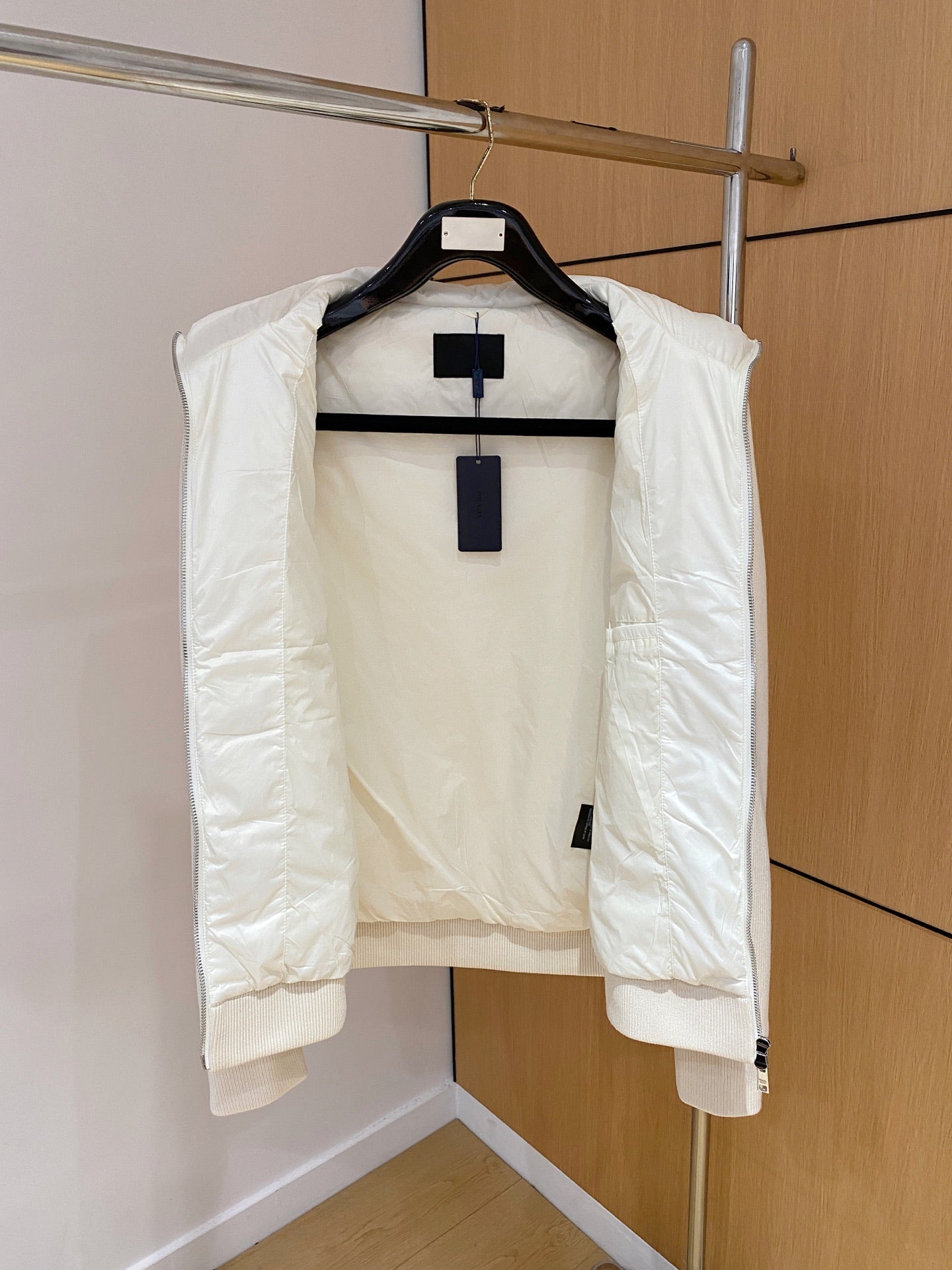 Prada Spliced Knit Down Jacket – FW2024