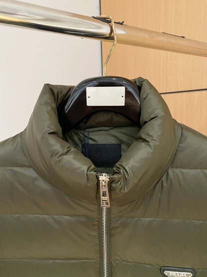 Prada Spliced Knit Down Jacket – FW2024