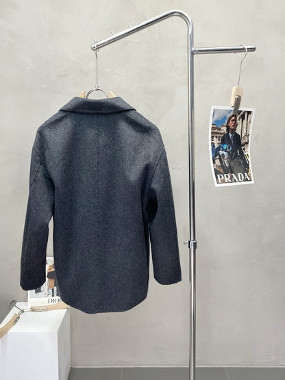 Dior Men's Wool Double-breasted Short Coat