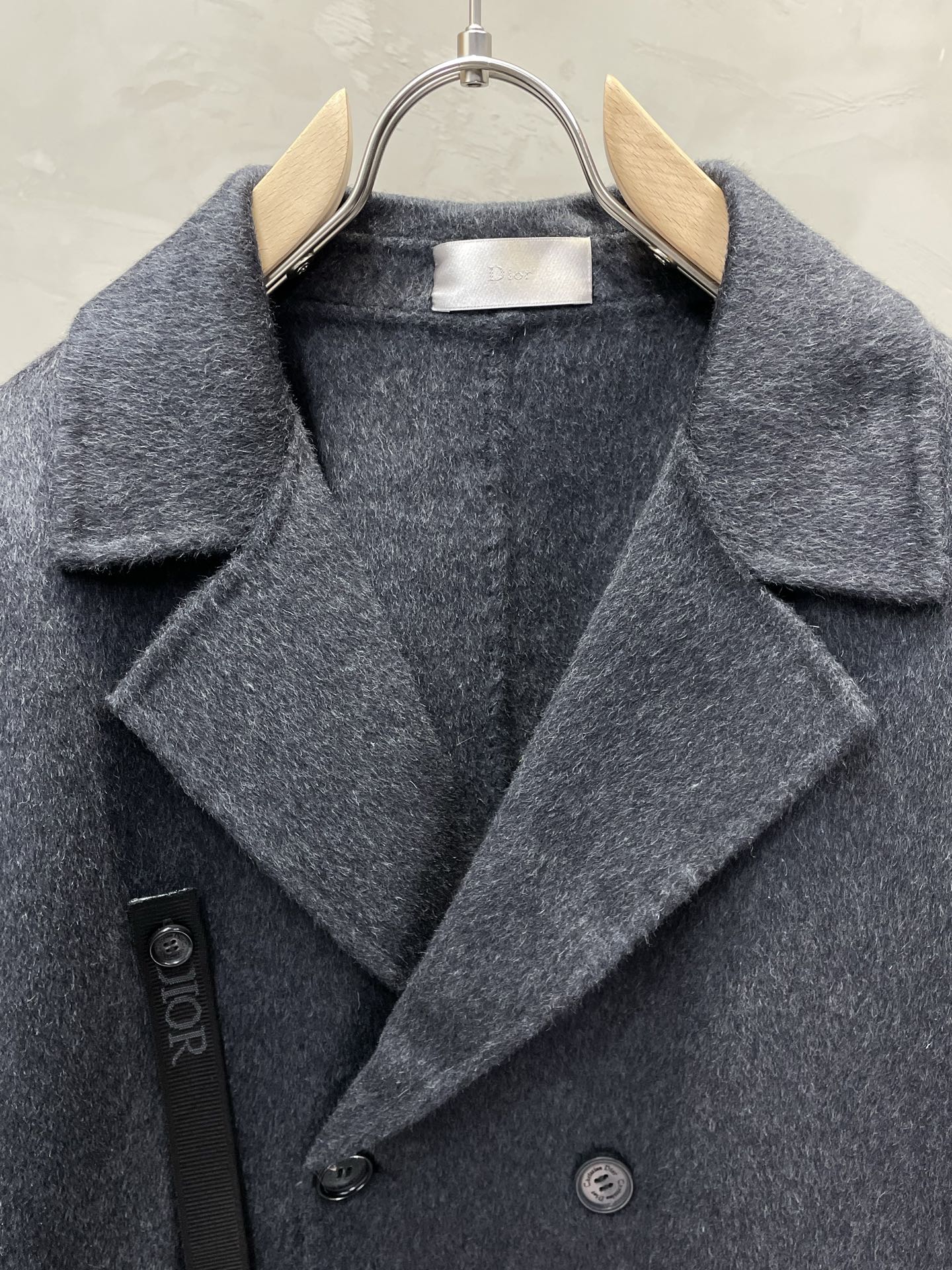 Dior Men's Wool Double-breasted Short Coat