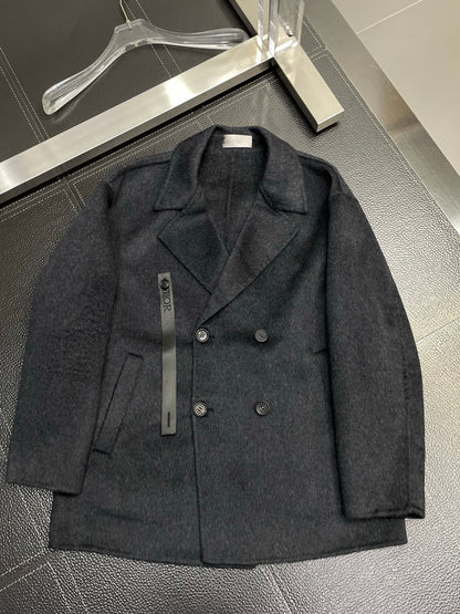 Dior Men's Wool Double-breasted Short Coat
