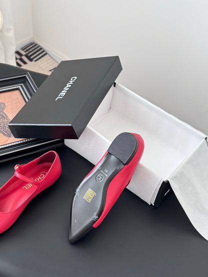 Chanel 25B Mary Jane Flats