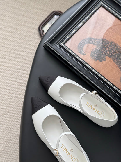 Chanel 25B Mary Jane Flats