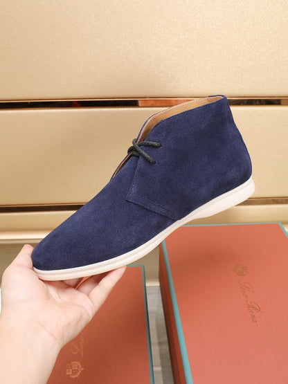 Loro Piana Water-Repellent Suede Moccasin Loafers