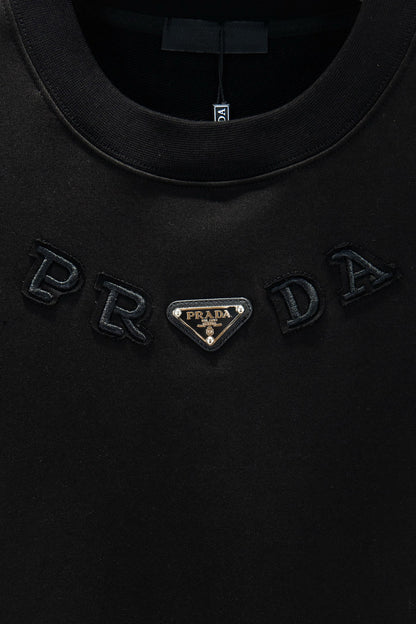 Prada Oversize Heavyweight Embroidered Sweatshirt
