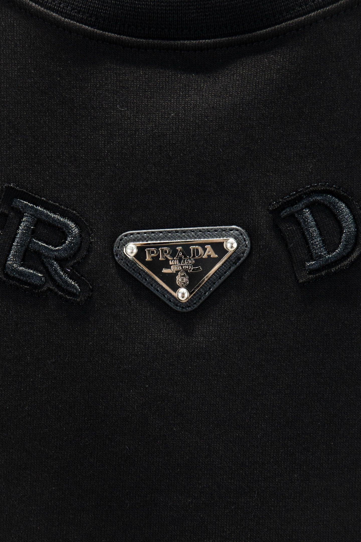 Prada Oversize Heavyweight Embroidered Sweatshirt