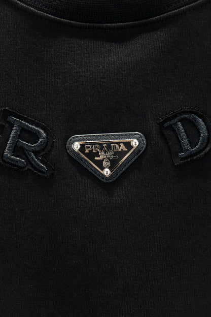 Prada Oversize Heavyweight Embroidered Sweatshirt