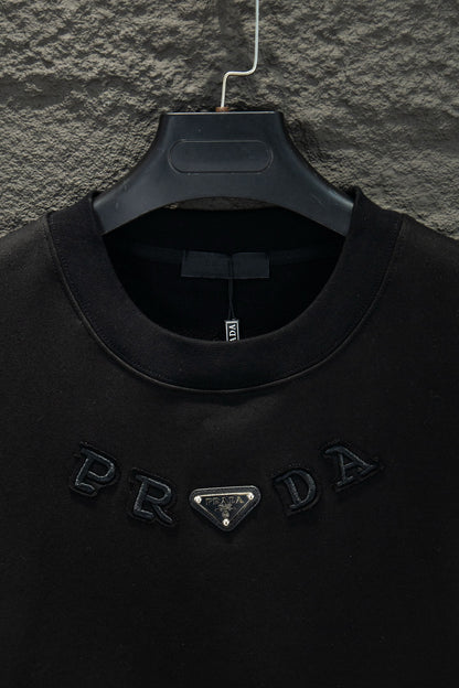 Prada Oversize Heavyweight Embroidered Sweatshirt