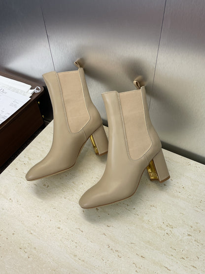 Dior D-Art Chunky Heel Chelsea Ankle Boots – 2025FW