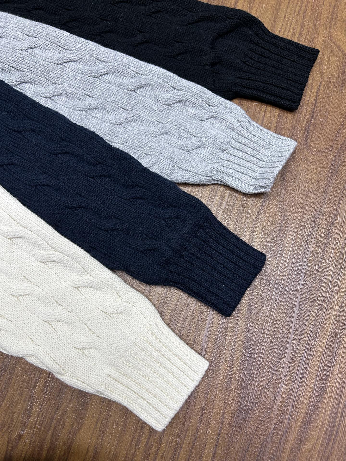 Ralph Lauren Unisex Cable Knit Zip Cardigan