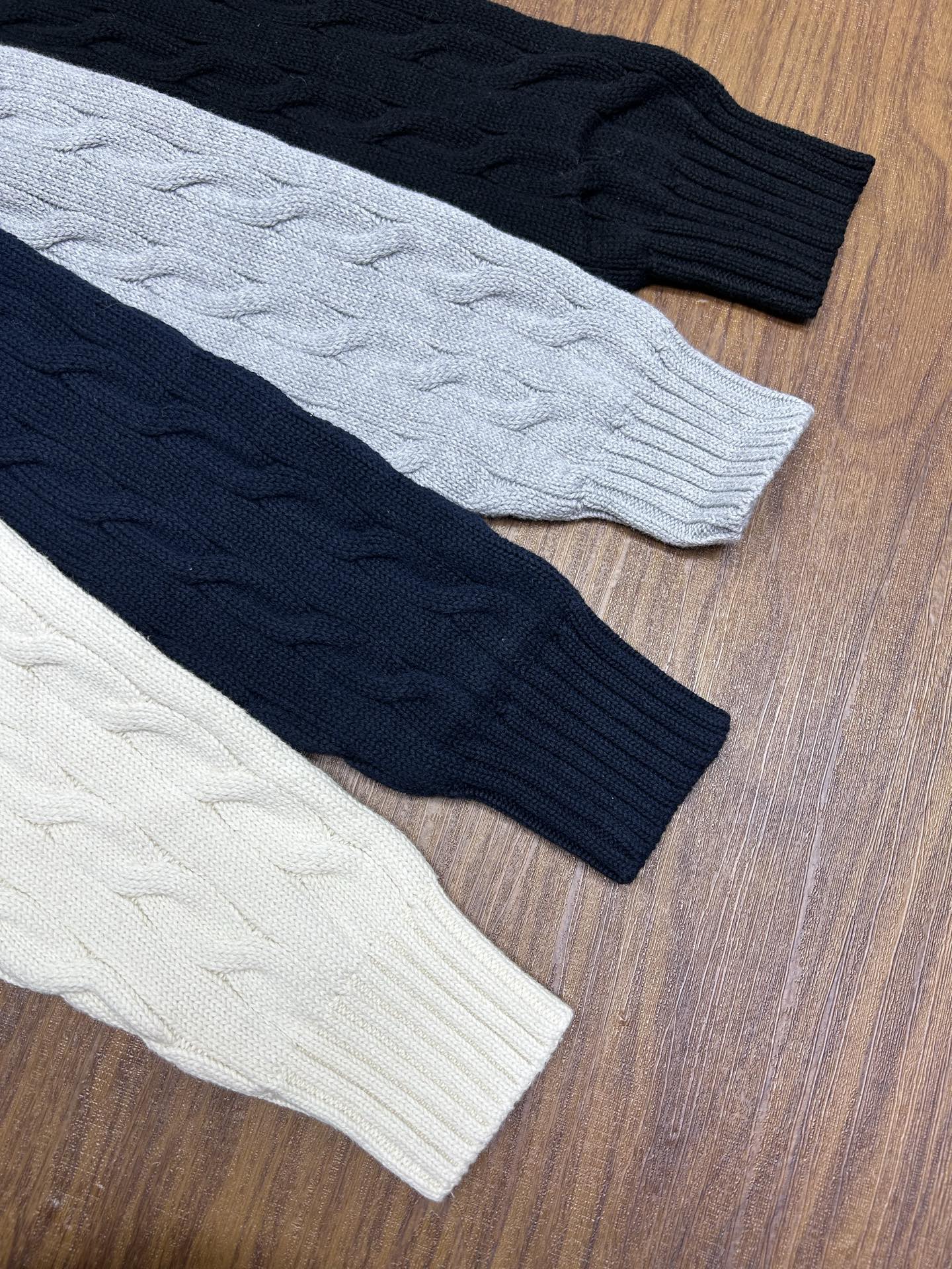 Ralph Lauren Unisex Cable Knit Zip Cardigan