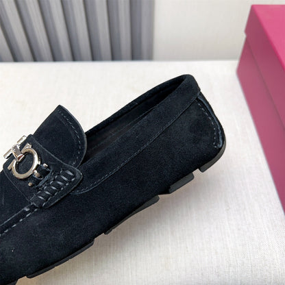 Ferragamo Imported Cowhide Loafers