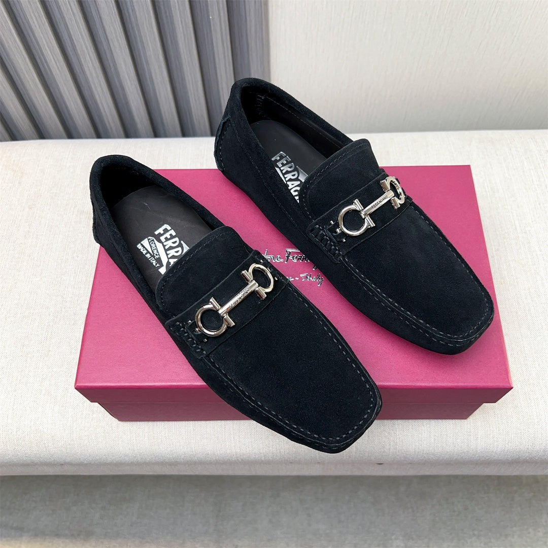 Ferragamo Imported Cowhide Loafers