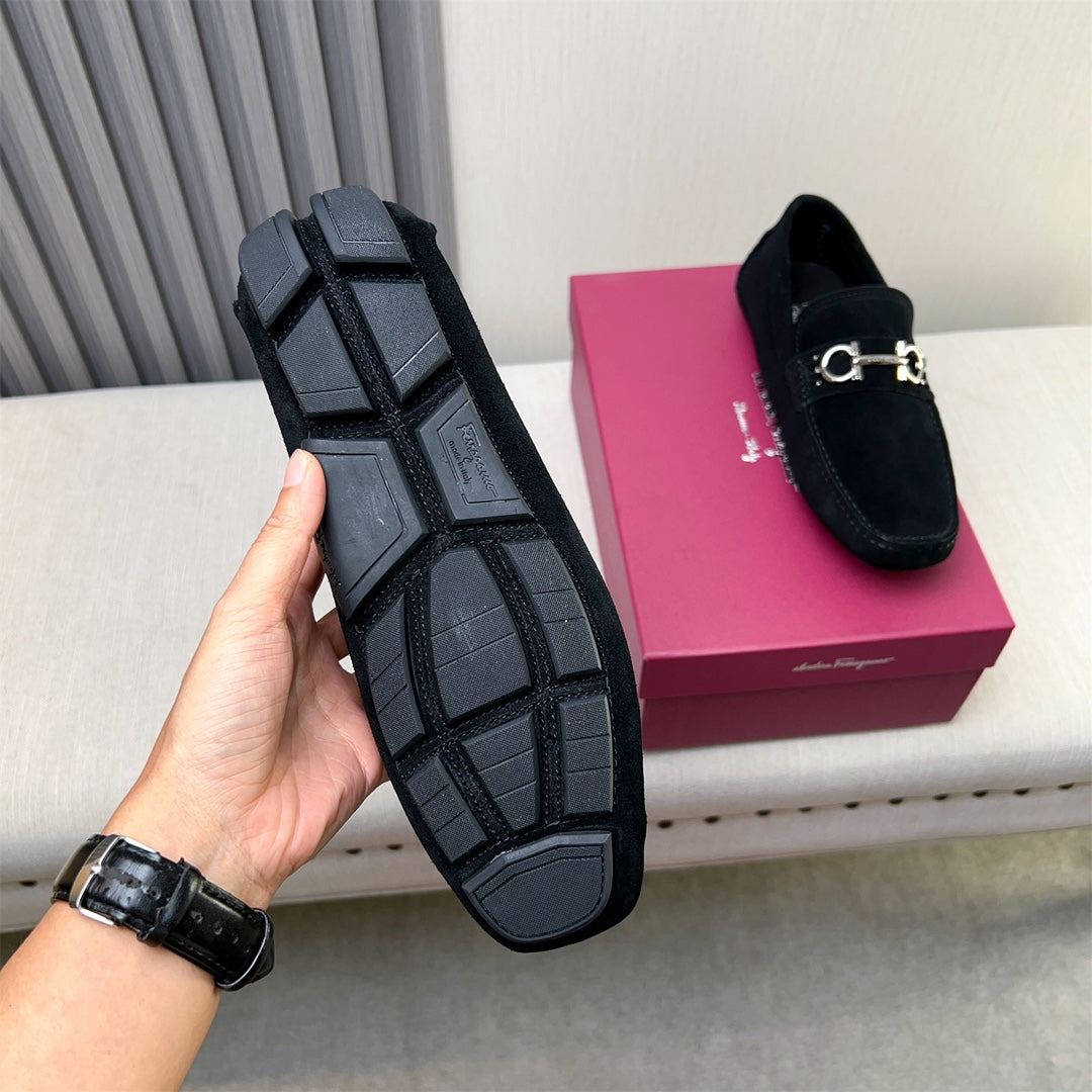 Ferragamo Imported Cowhide Loafers