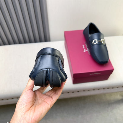 Ferragamo Imported Cowhide Loafers