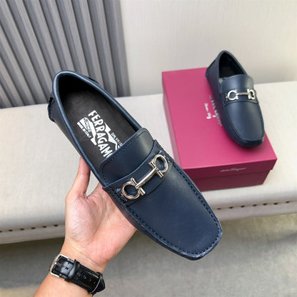 Ferragamo Imported Cowhide Loafers