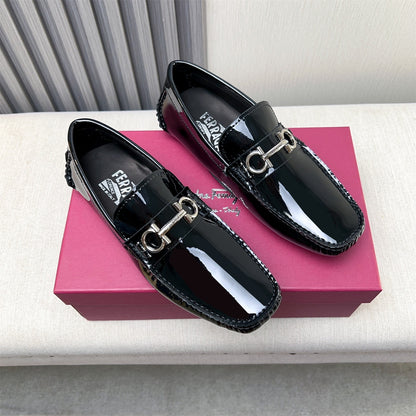 Ferragamo Imported Cowhide Loafers