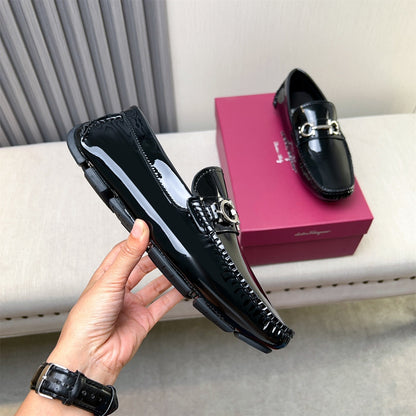 Ferragamo Imported Cowhide Loafers