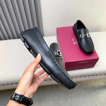 Ferragamo Imported Cowhide Loafers