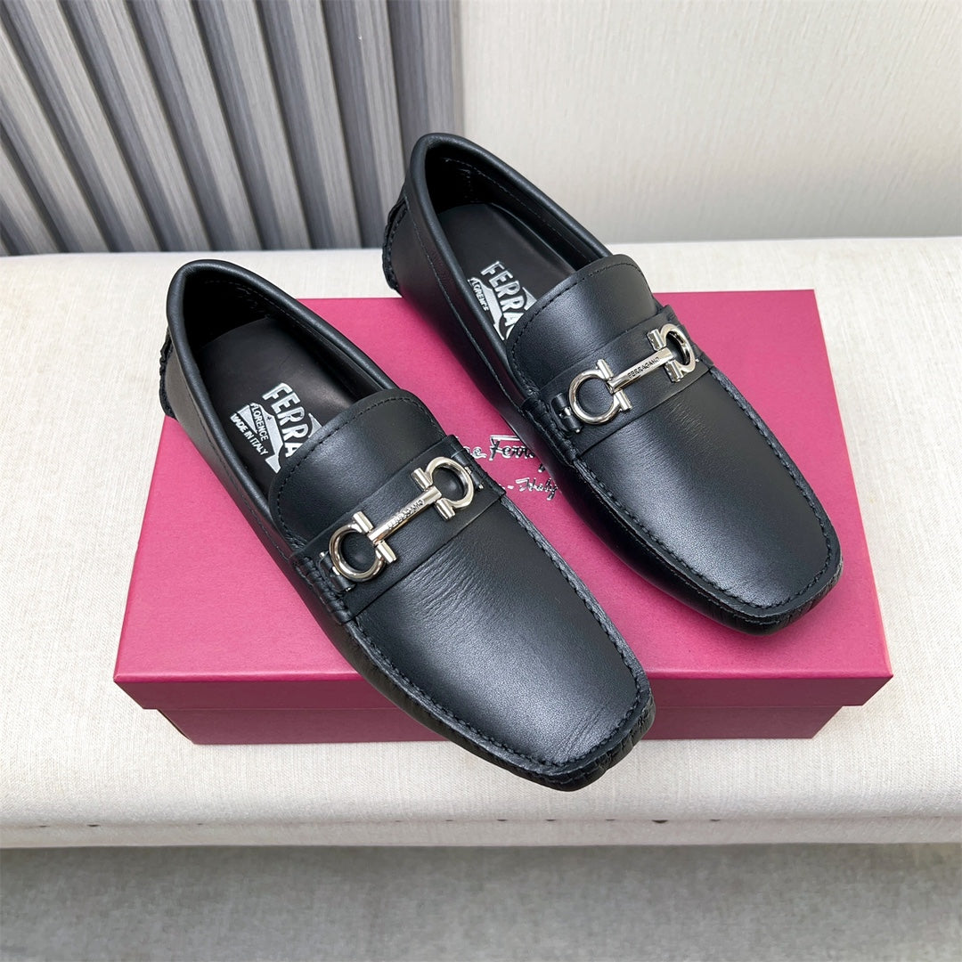 Ferragamo Imported Cowhide Loafers