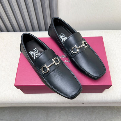 Ferragamo Imported Cowhide Loafers