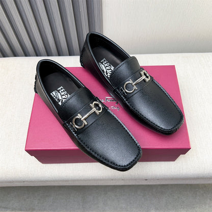 Ferragamo Imported Cowhide Loafers