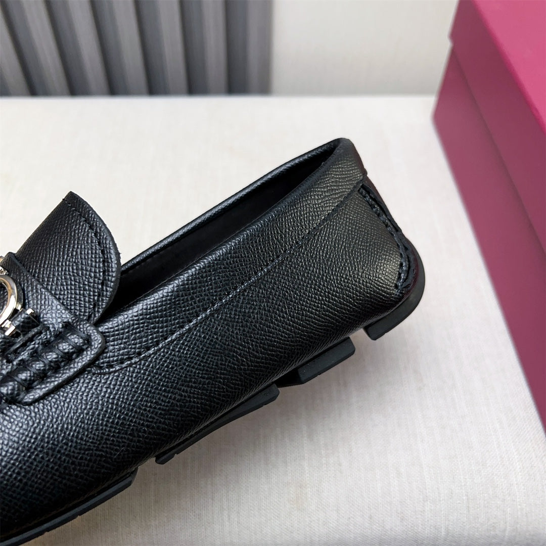 Ferragamo Imported Cowhide Loafers