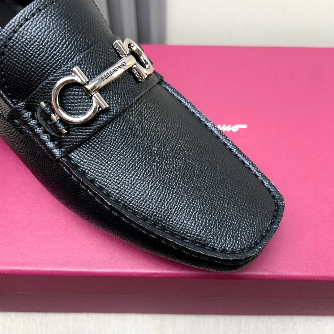 Ferragamo Imported Cowhide Loafers