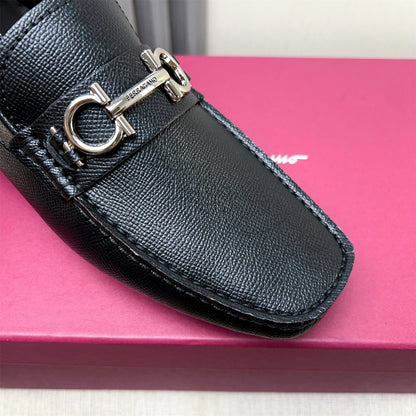 Ferragamo Imported Cowhide Loafers