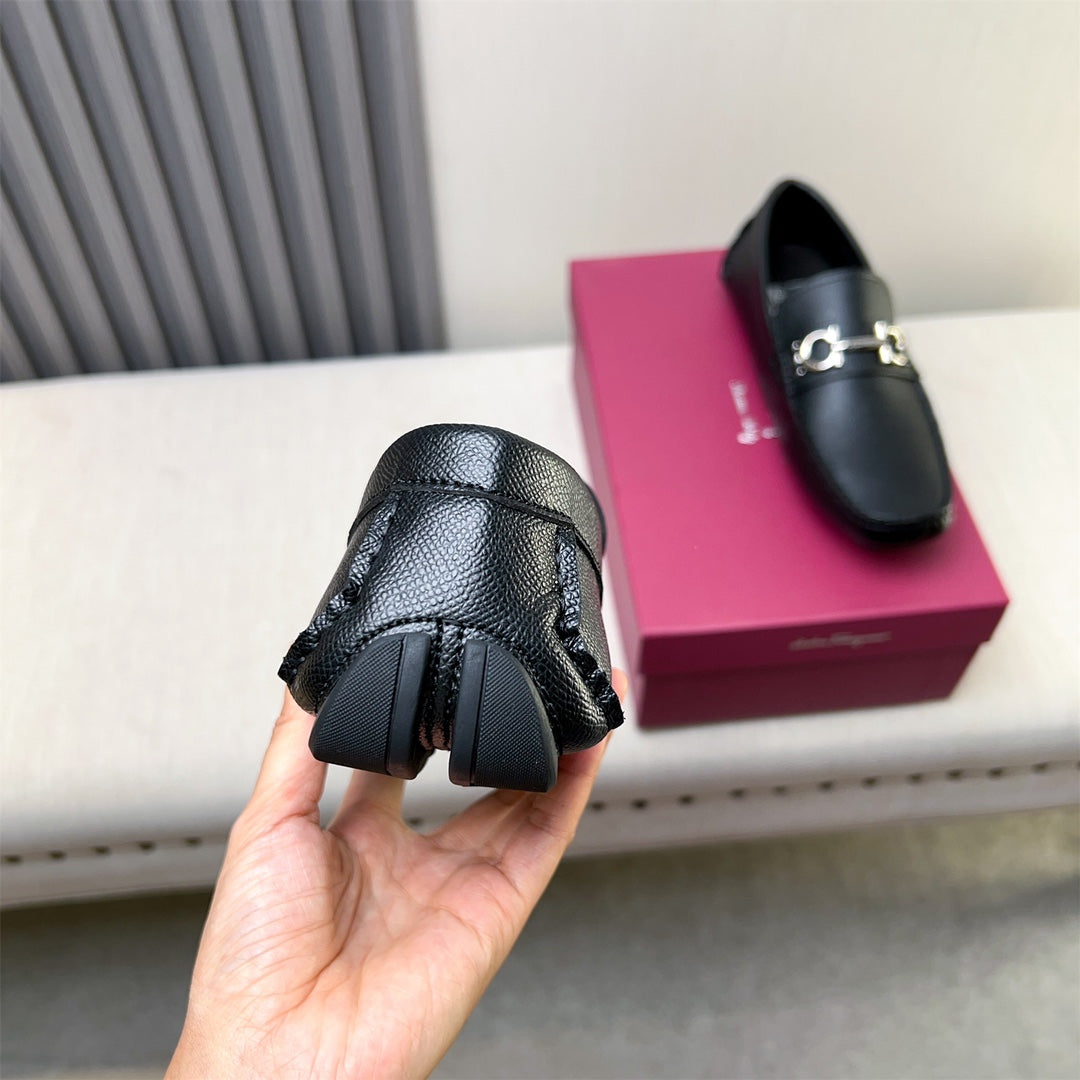 Ferragamo Imported Cowhide Loafers