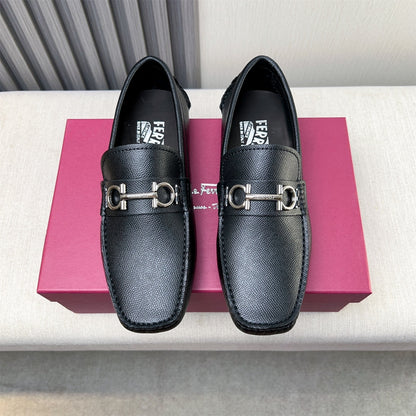 Ferragamo Imported Cowhide Loafers