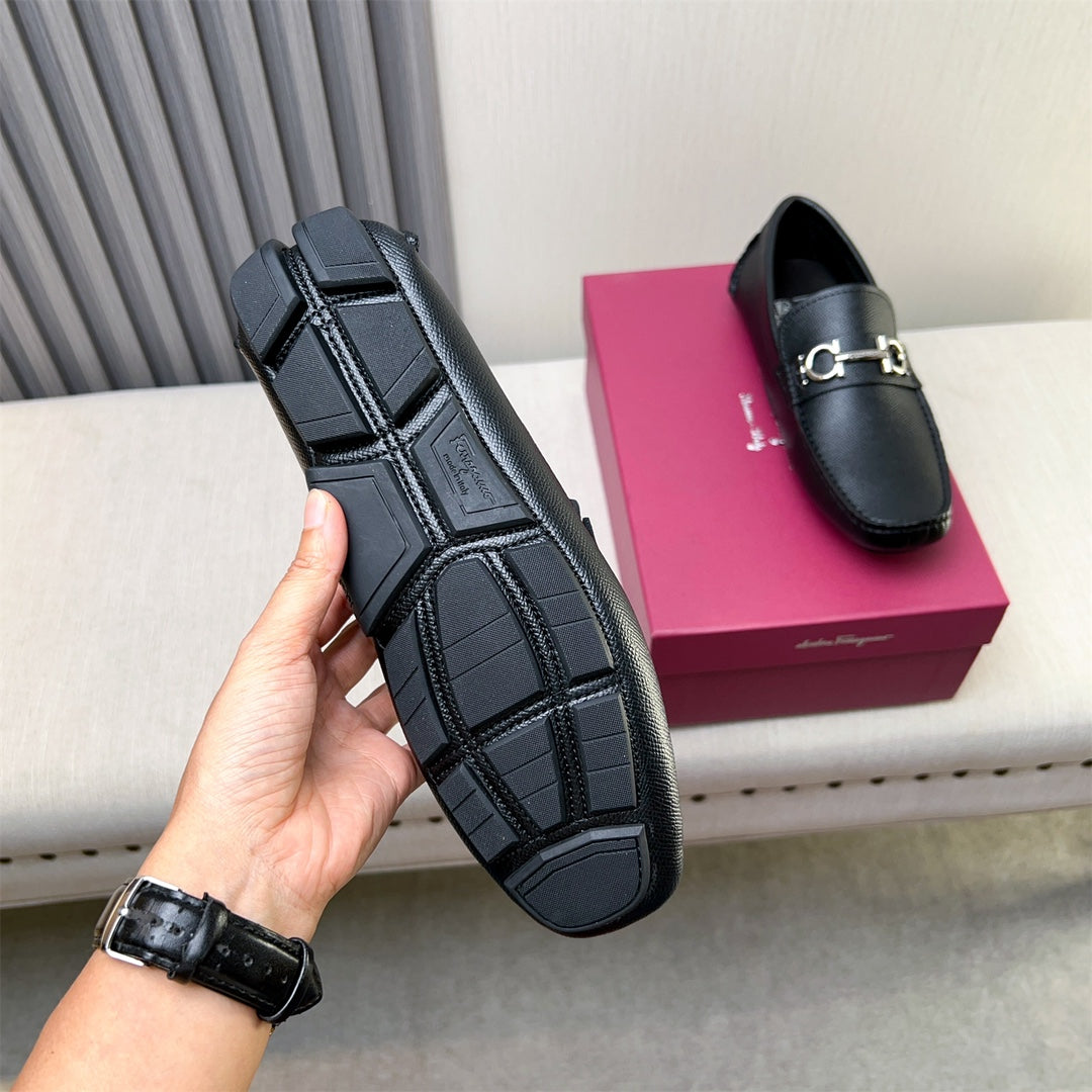 Ferragamo Imported Cowhide Loafers