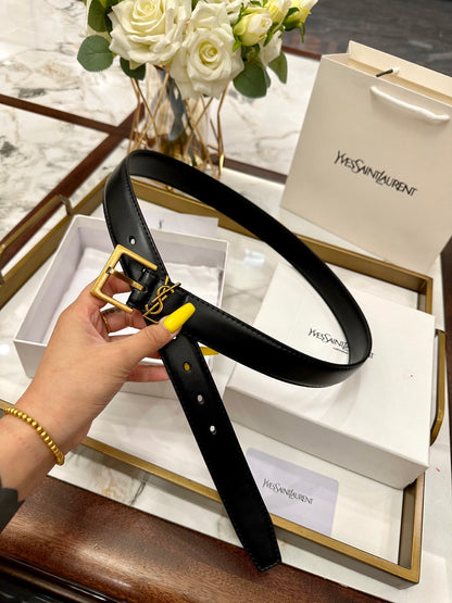 Saint Laurent Classic Leather Belt – 2.5cm
