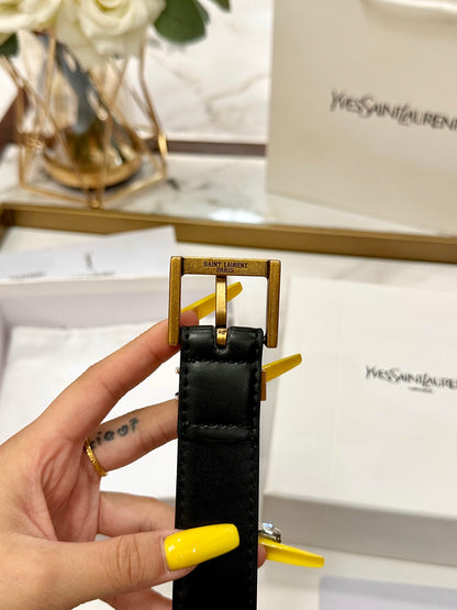 Saint Laurent Classic Leather Belt – 2.5cm