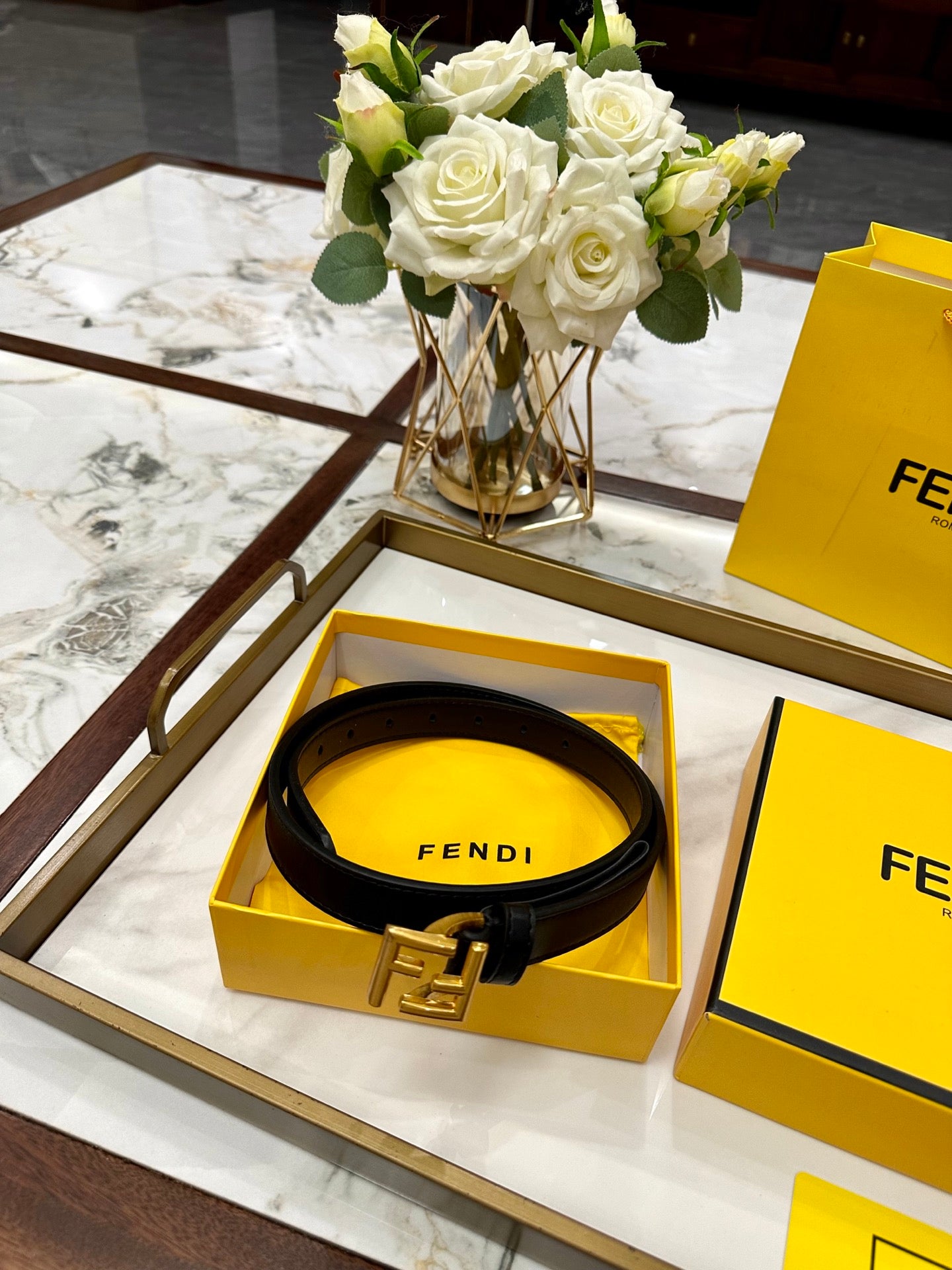 Fendi Classic Leather Belt – 2.5cm