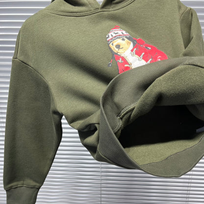 Ralph Lauren Bear Graphic Plush Lined Hoodie – Kids Collection