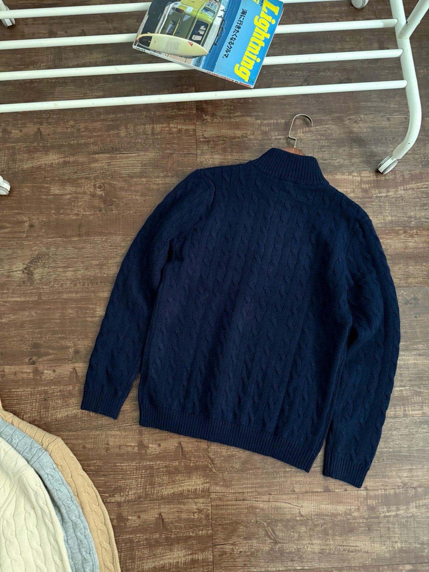 Ralph Lauren Half-Zip Cable Knit Sweater