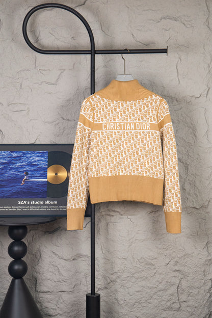 Dior Classic Oblique Reversible Cashmere Sweater – 25FW